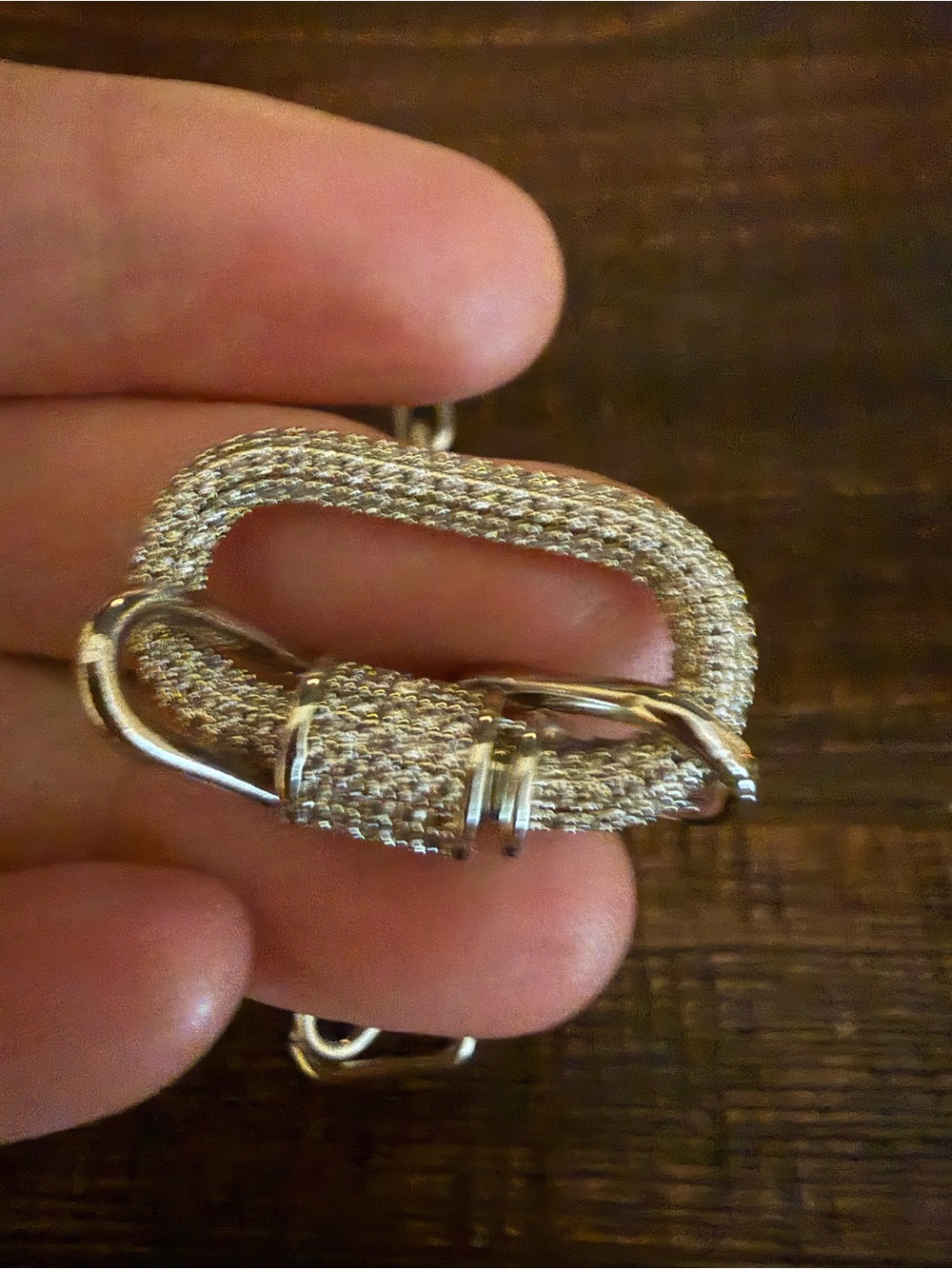 Park Lane Silver Pavé Carabiner Necklace Pendant